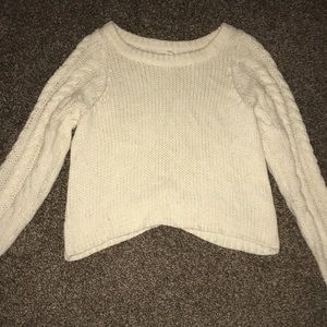 Cream cropped sweater